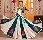 Beautiful Teal Color Viscose Fabric Party Wear Lehenga