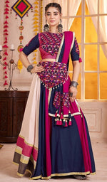 Charming Multi Color Viscose Fabric Party Wear Lehenga