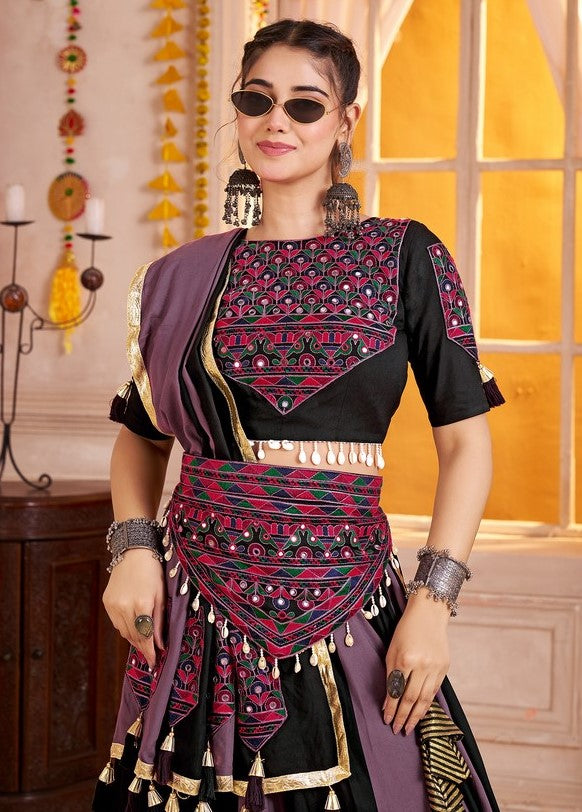 Charming Multi Color Viscose Fabric Party Wear Lehenga