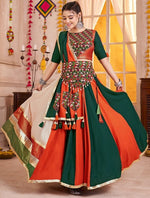 Charming Multi Color Viscose Fabric Party Wear Lehenga