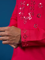 Amazing Pink Color Viscose Fabric Kurta Pajama