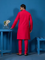 Amazing Pink Color Viscose Fabric Kurta Pajama