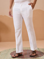 Grand White Color Silk Fabric Kurta Pajama and Jacket