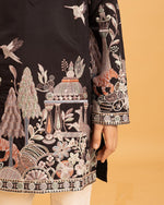 Dazzling Black Color Viscose Fabric Boys Kurta Pajama