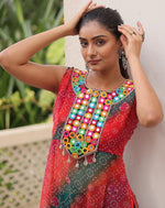 Striking Multi Color Georgette Fabric Designer Kurti