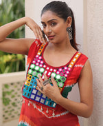 Striking Multi Color Georgette Fabric Designer Kurti