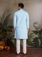 Amazing Yellow Color Viscose Fabric Mens Kurta