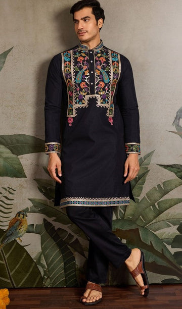 Amazing Beige Color Viscose Fabric Mens Kurta
