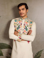 Amazing Green Color Viscose Fabric Mens Kurta