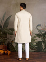 Amazing Green Color Viscose Fabric Mens Kurta