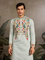 Amazing Pink Color Viscose Fabric Mens Kurta