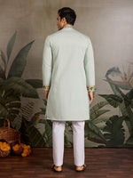 Amazing Pink Color Viscose Fabric Mens Kurta