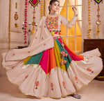 Lovely Multi Color Viscose Fabric Party Wear Lehenga
