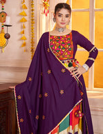 Lovely Multi Color Viscose Fabric Party Wear Lehenga