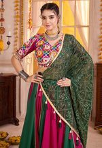 Lovely Multi Color Viscose Fabric Party Wear Lehenga