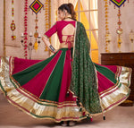 Lovely Multi Color Viscose Fabric Party Wear Lehenga