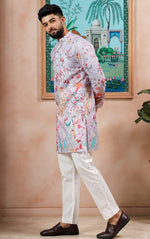 Amazing Purple Color Cotton Fabric Kurta Pajama