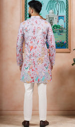 Amazing Purple Color Cotton Fabric Kurta Pajama