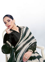 Grand Black Color Silk Fabric Designer Saree