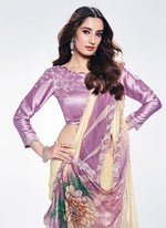 Grand Purple Color Silk Fabric Designer Saree