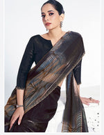Grand Teal Color Silk Fabric Designer Saree
