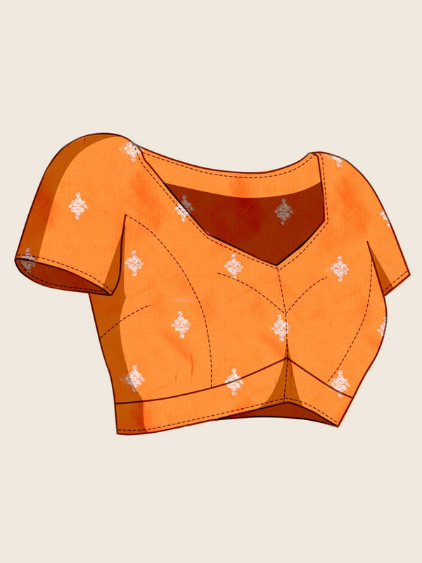 Amazing Mustard Color Silk Fabric Designer Saree