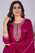 Glowing Teal Color Viscose  Fabric Casual Suit