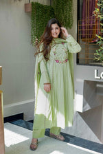 Glowing Purple Color Chanderi  Fabric Casual Suit