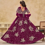 Angelic Magenta Color Art Silk Fabric Party Wear Lehenga