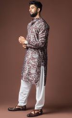 Amazing Wine Color Viscose Fabric Kurta Pajama
