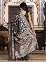 Amazing Green Color Silk Fabric Partywear Saree