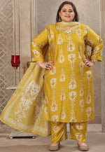 Amazing Mustard Color Viscose Fabric Casual Suit