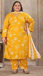 Amazing Mustard Color Rayon Fabric Casual Suit