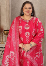 Amazing Red Color Viscose Fabric Casual Suit