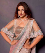 Lovely Multi Color Satin Fabric Readymade Saree