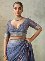 Amazing Blue Color Viscose Fabric Casual Saree