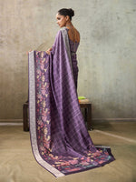 Amazing Purple Color Viscose Fabric Casual Saree
