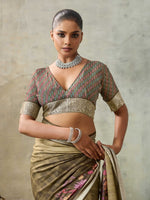 Amazing Brown Color Viscose Fabric Casual Saree