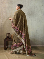 Amazing Brown Color Viscose Fabric Casual Saree