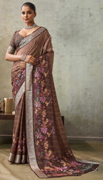 Amazing Maroon Color Viscose Fabric Casual Saree