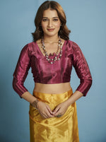 Amazing Yellow Color Silk Fabric Casual Saree