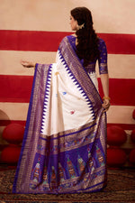 Beautiful Purple Color Silk Fabric Casual Saree