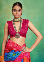 Superb Orange Color Tussar Fabric Casual Saree