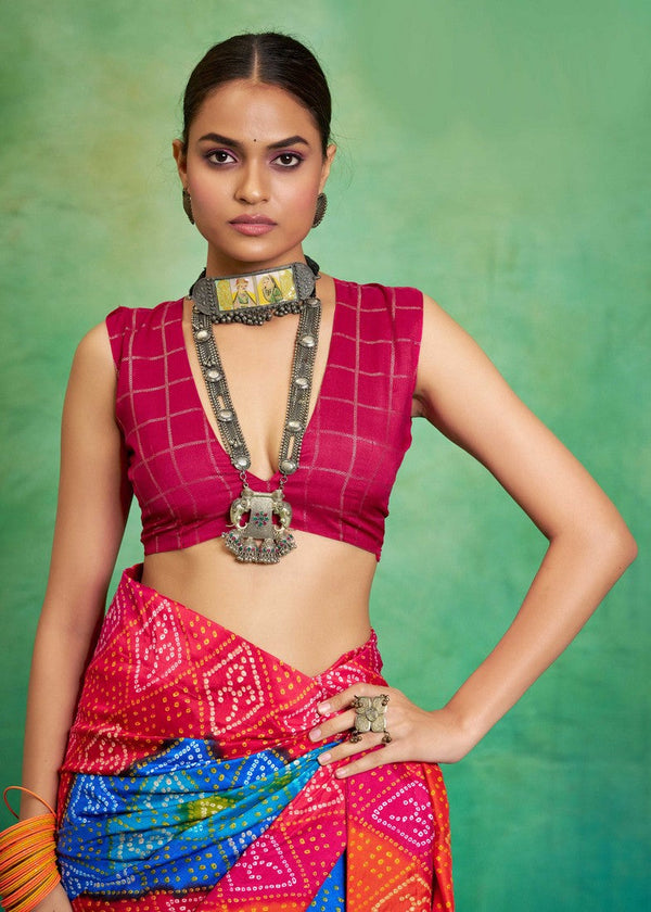 Superb Orange Color Tussar Fabric Casual Saree