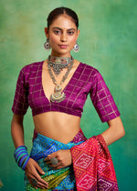 Superb Purple Color Tussar Fabric Casual Saree