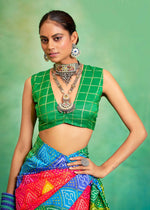 Superb Green Color Tussar Fabric Casual Saree