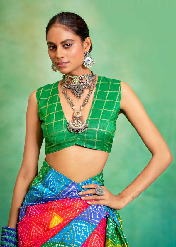 Superb Green Color Tussar Fabric Casual Saree
