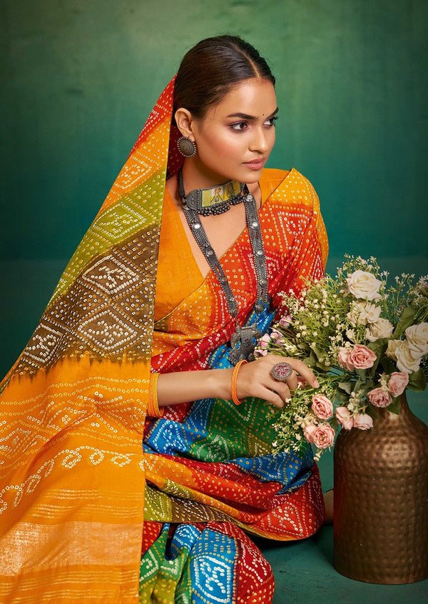 Superb Yellow Color Tussar Fabric Casual Saree