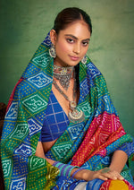 Superb Blue Color Tussar Fabric Casual Saree