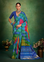 Superb Blue Color Tussar Fabric Casual Saree